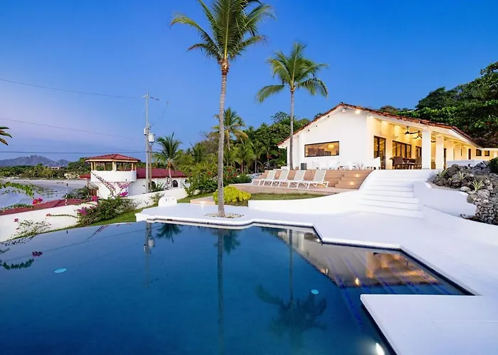 Villa Beachfront Cliff 300 Degrees Ocean Views, Pool And Jacuzzi Playa Flamingo