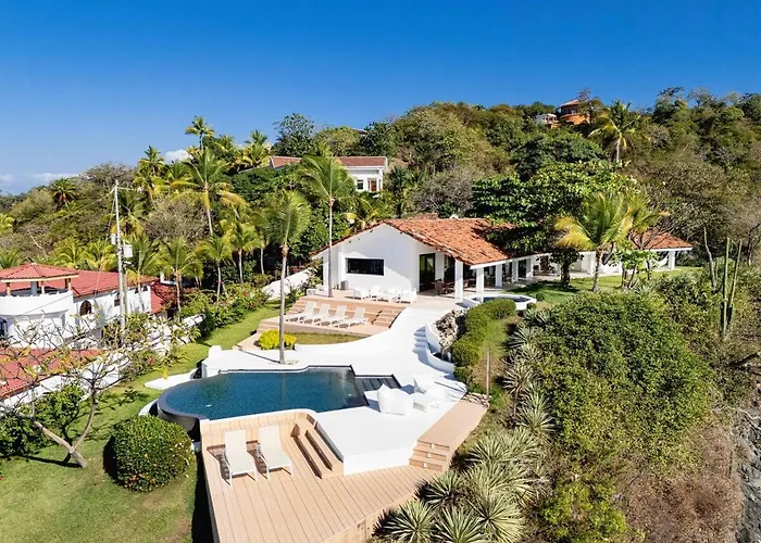Villa Beachfront Cliff 300 Degrees Ocean Views, Pool And Jacuzzi